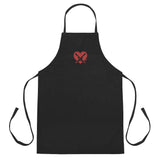 Romantically Interested in Knives (Heart Knives) Embroidered Apron - Swordsfall
