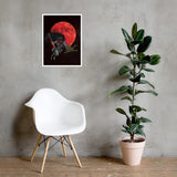 Raksha Under a Blood Moon Framed Poster - Swordsfall