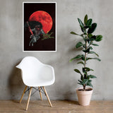 Raksha Under a Blood Moon Framed Poster - Swordsfall