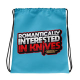 Romantically Interested in Knives Drawstring Bag