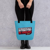 Romantically Interested in Knives Tote Bag